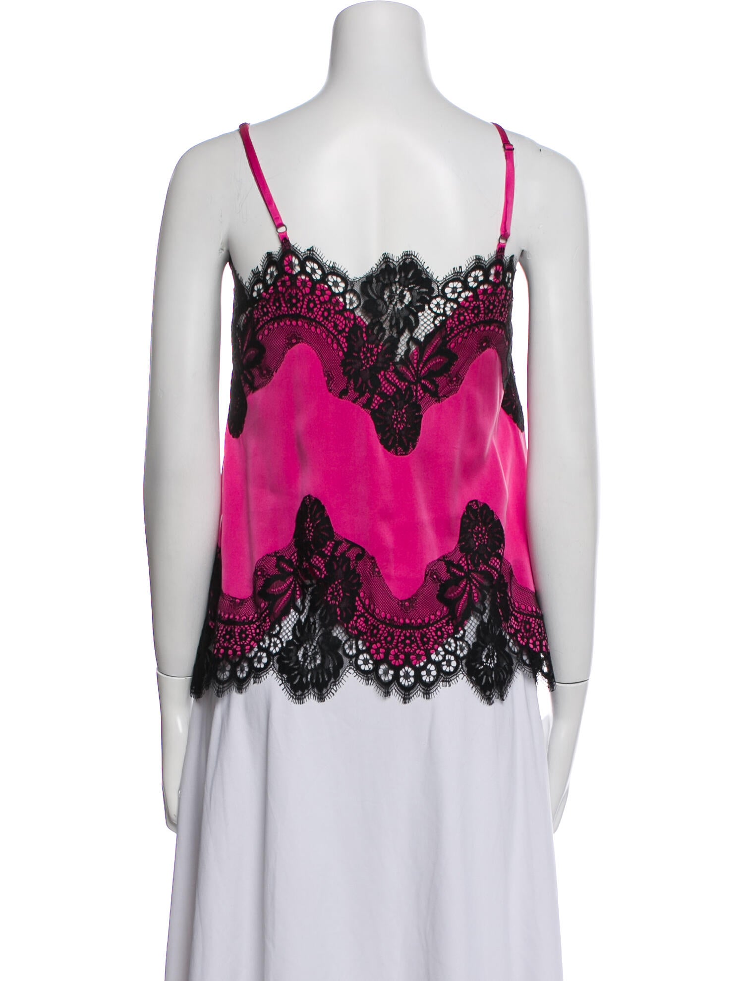 Alice + Olivia Silk Lace Pattern Top